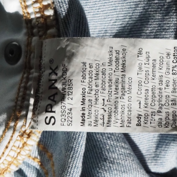 SPANX Cropped Wide Leg Pull on Jeans Plus Size 3X - Picture 6 of 8